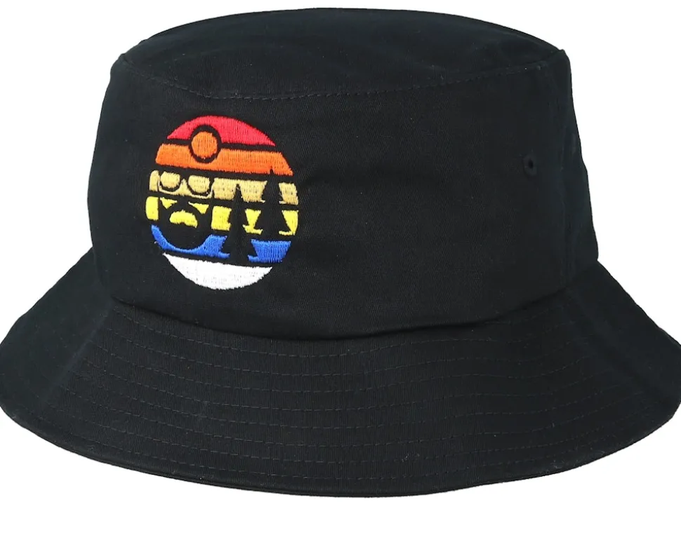 Sunset Logo Black Bucket - Bearded Man