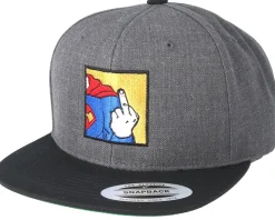 Super FU Charcoal/Black Snapback - BOOM