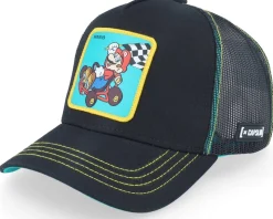 Super Mario Kart Mario Black/Blue Trucker - Capslab