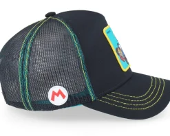 Super Mario Kart Mario Black/Blue Trucker - Capslab