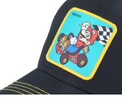 Super Mario Kart Mario Black/Blue Trucker - Capslab