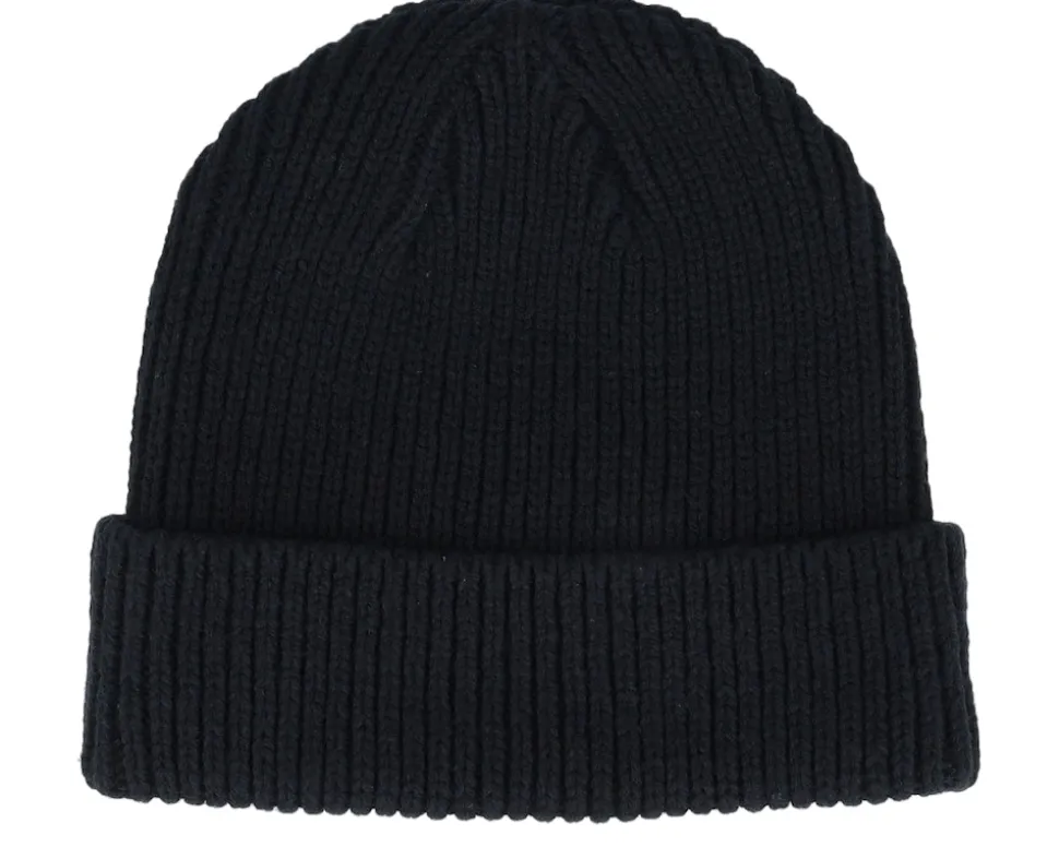 Super Rip Knit Black Short Beanie - Djinns