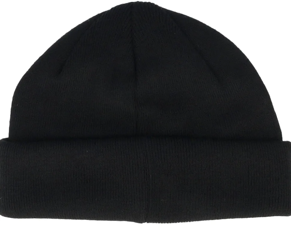 Super Short Beanie Soft Knit Black Cuff - Djinns
