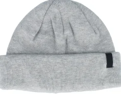 Super Soft Knit Heather Grey Short Beanie - Djinns