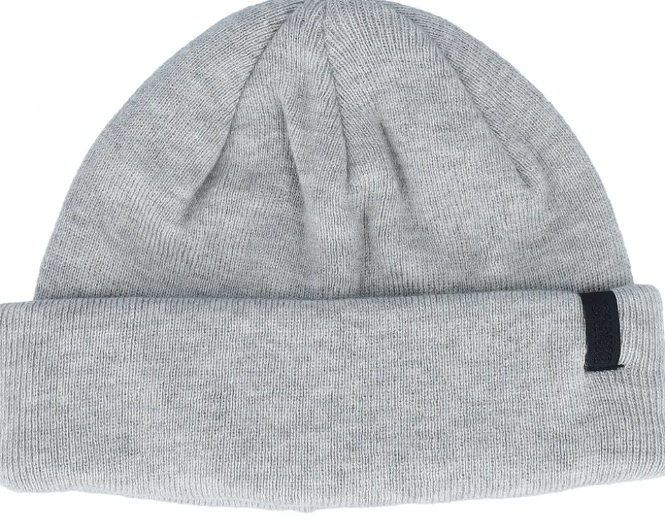 Super Soft Knit Heather Grey Short Beanie - Djinns