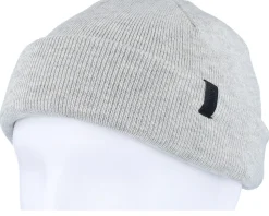 Super Soft Knit Heather Grey Short Beanie - Djinns