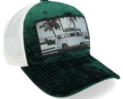 Surf Van Velvet Green/Ivory A-frame Trucker - Calza Pennello