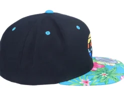 Surfer Sunset Logo Black/Tropical Snapback - Iconic