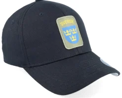 Sverige Sweden Army Badge Black Flexfit - Army Head