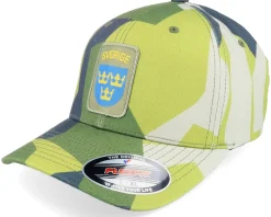 Sverige Sweden Army Badge M90 Camo Flexfit - Army Head