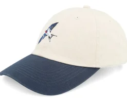 Swallow Bird Washed Stone/Navy Dad Cap - Wild Spirit
