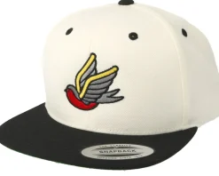 Swallow Black/White Snapback - Tattoo Collective