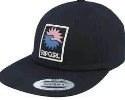 Swc Art Badge Cap Black Strapback - Rip Curl