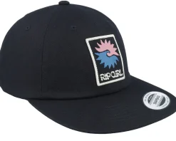 Swc Art Badge Cap Black Strapback - Rip Curl