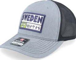 Sweden Patch Logo Heather Grey/Black A-frame Trucker - Wild Spirit