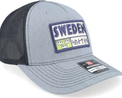 Sweden Patch Logo Heather Grey/Black A-frame Trucker - Wild Spirit