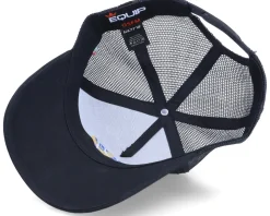 Sweden Ripped Flag Patch Dala Horse Black Trucker - Iconic