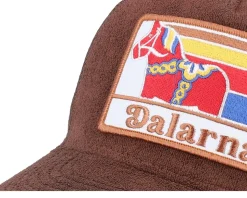 Swedish Dalarna Landscape Terry Brown A-frame Trucker - Wild Spirit