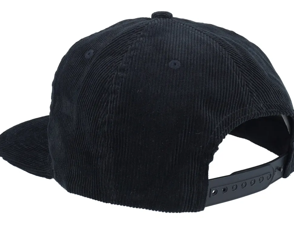 Swedish Dalarna Landscape Corduroy Black Snapback - Wild Spirit