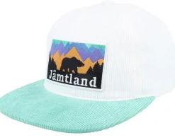 Swedish Jämtland Landscape White/Teal 5-panel - Wild Spirit