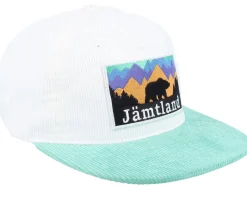 Swedish Jämtland Landscape White/Teal 5-panel - Wild Spirit