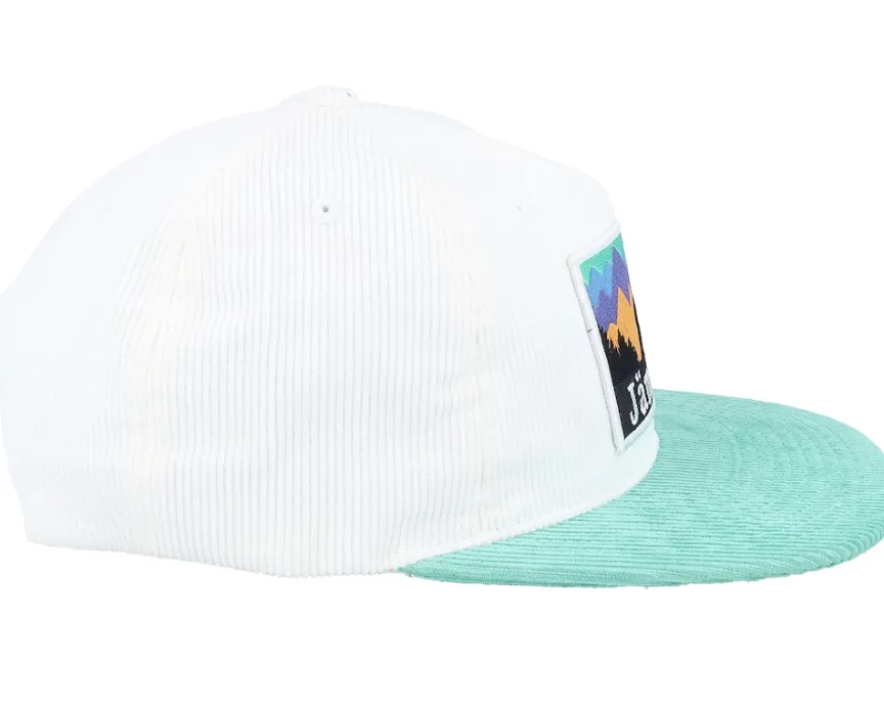 Swedish Jämtland Landscape White/Teal 5-panel - Wild Spirit