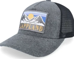 Swedish Lappland Landscape Terry Grey/Black A-frame Trucker - Wild Spirit