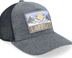 Swedish Lappland Landscape Terry Grey/Black A-frame Trucker - Wild Spirit