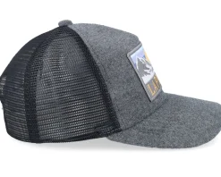 Swedish Lappland Landscape Terry Grey/Black A-frame Trucker - Wild Spirit