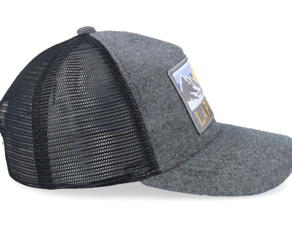 Swedish Lappland Landscape Terry Grey/Black A-frame Trucker - Wild Spirit