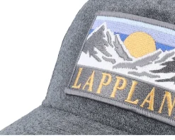 Swedish Lappland Landscape Terry Grey/Black A-frame Trucker - Wild Spirit