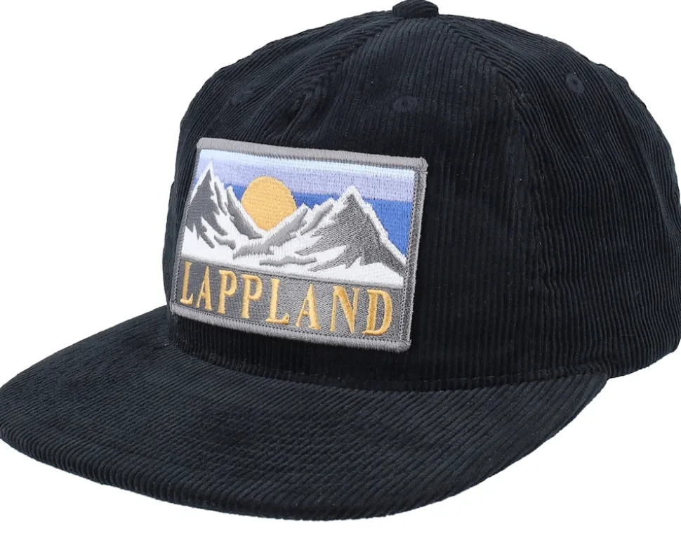 Swedish Lappland Landscape Terry Grey/Black A-frame Trucker - Wild Spirit