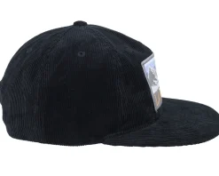 Swedish Lappland Landscape Corduroy Black Snapback - Wild Spirit