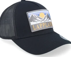 Swedish Lappland Landscape Black A-Frame Trucker - Wild Spirit