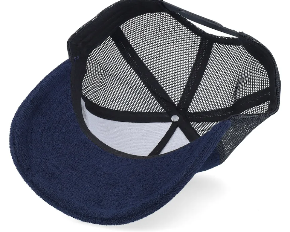 Swedish Norrbotten Landscape Terry Navy/Black A-Frame Trucker - Wild Spirit