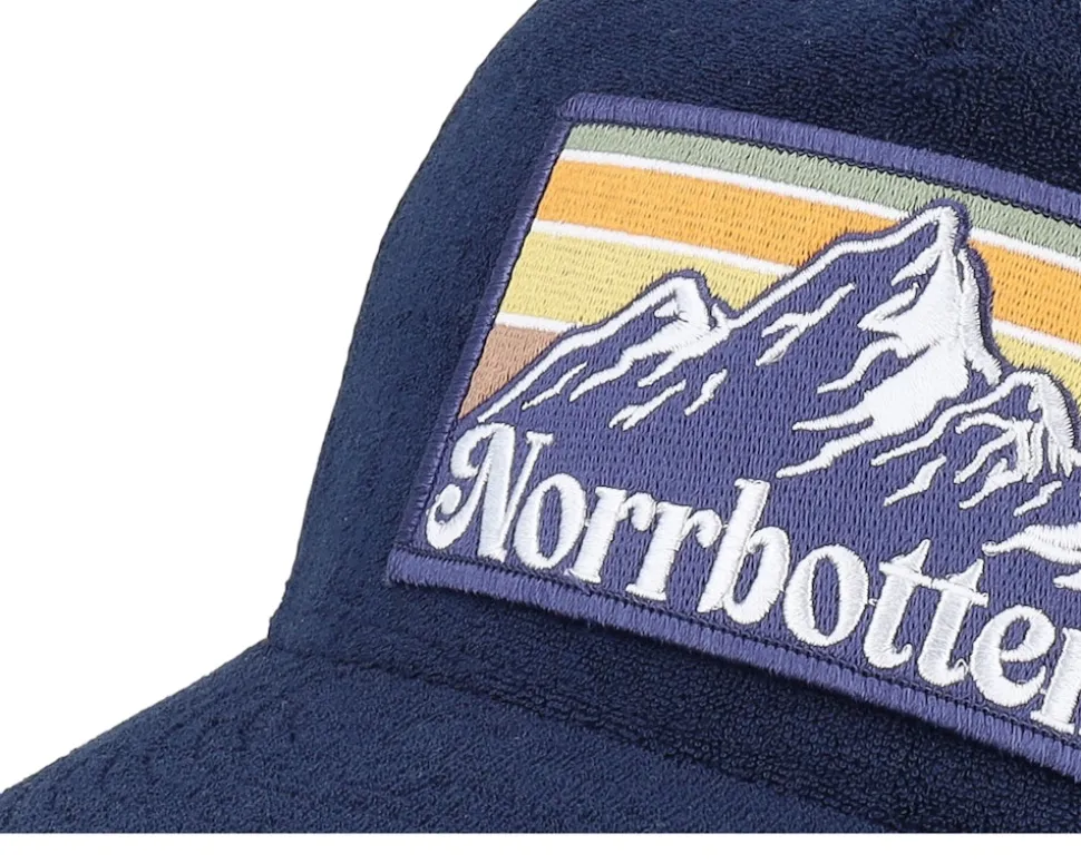 Swedish Norrbotten Landscape Terry Navy/Black A-Frame Trucker - Wild Spirit