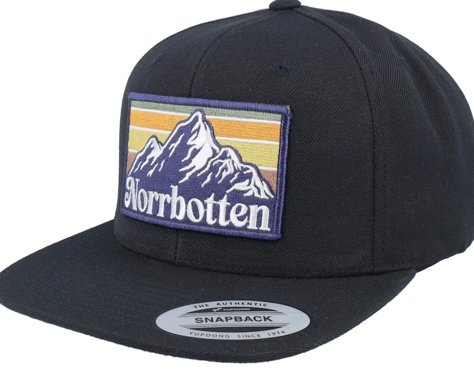 Swedish Norrbotten Landscape Terry Navy/Black A-Frame Trucker - Wild Spirit