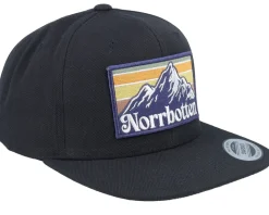 Swedish Norrbotten Landscape Black Snapback - Wild Spirit