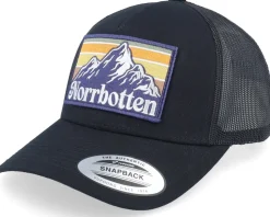 Swedish Norrbotten Landscape Heather Grey/Black A-Frame Trucker - Wild Spirit