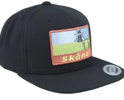 Swedish Skåne Landscape Black Snapback - Wild Spirit