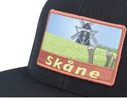 Swedish Skåne Landscape Black Snapback - Wild Spirit