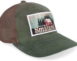 Swedish Småland Landscape Terry Green/Brown A-Frame Trucker - Wild Spirit
