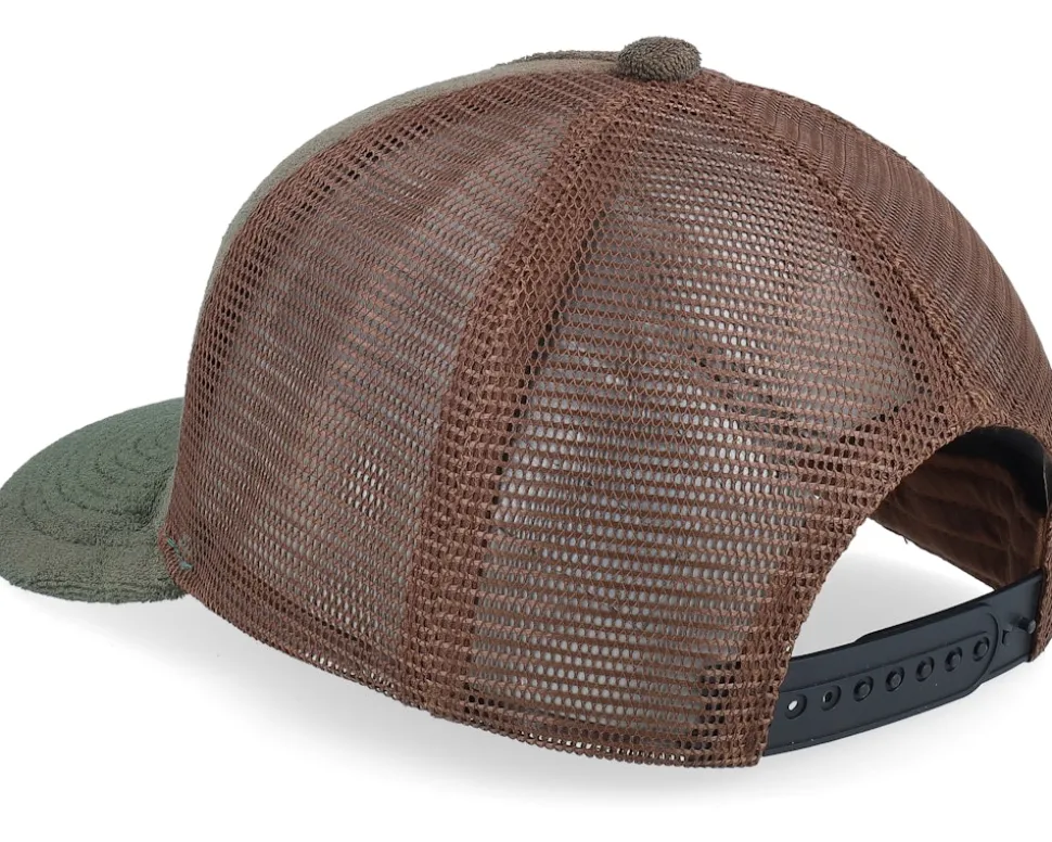 Swedish Småland Landscape Terry Green/Brown A-Frame Trucker - Wild Spirit