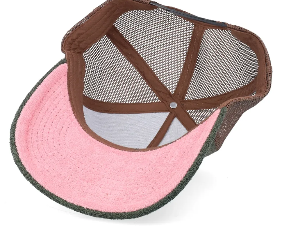 Swedish Småland Landscape Terry Green/Brown A-Frame Trucker - Wild Spirit