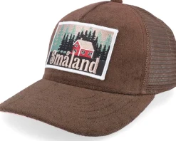 Swedish Småland Landscape Terry Green/Brown A-Frame Trucker - Wild Spirit