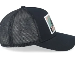 Swedish Småland Landscape Patch Black A-Frame Trucker - Wild Spirit
