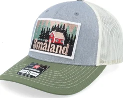 Swedish Småland Landscape Patch Black A-Frame Trucker - Wild Spirit