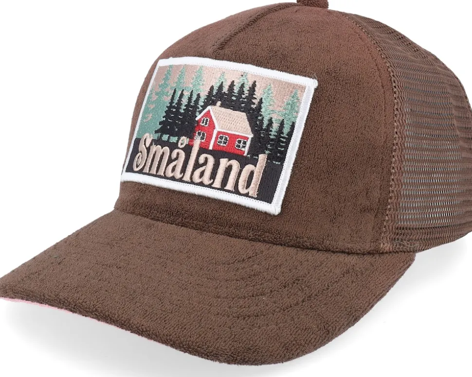 Swedish Småland Landscape Patch Black A-Frame Trucker - Wild Spirit