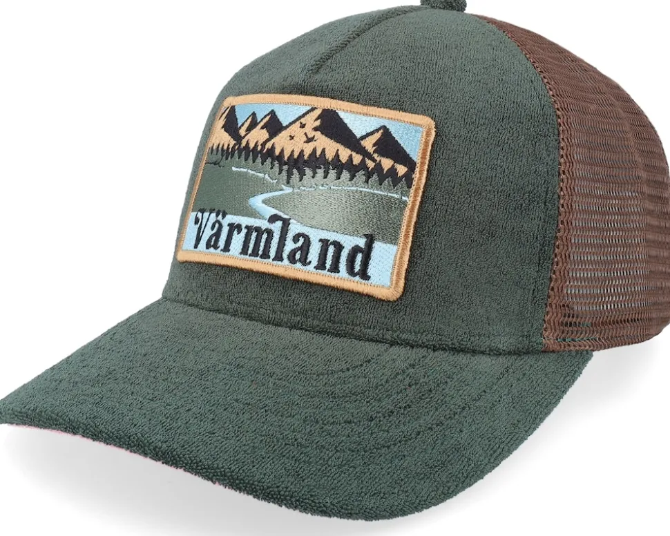 Swedish Värmland Landscape Green Snapback - Wild Spirit