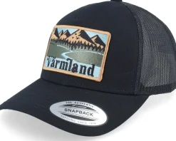 Swedish Värmland Landscape Black Snapback - Wild Spirit